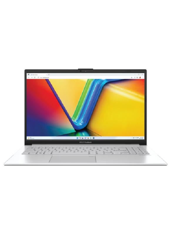 ASUS VivoBook Go E1504GA-NJ255 (Upgraded Version) Laptop With 15.6-inch Full HD Display, Core i3-N305 Processor/8GB RAM/256GB SSD/Windows 11/Intel UHD Graphics English/Arabic Cool Silver - Image 1