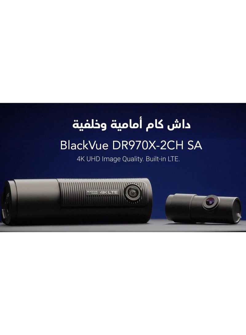 بلاك فيو Blackvue DR970X-2CH SA LTE PLUS 64GB | 4K/Full Hd Dual-Channel Cloud Dashcam | Built-In Wi-Fi, Gps, Parking Mode Voltage Monitor | LTE Bulit-in  - Image 3