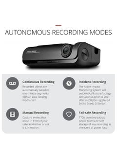 THINKWARE T700 Dash Cam Full Hd 1080P - Front And Rear Car Dash Camera With Built-In Wi-Fi, 4G Lte Connectivity, Super Night Vision And Safety Camera Alert - With 32Gb Sd Card  - Image 5