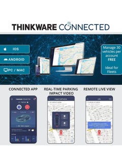 THINKWARE T700 Dash Cam Full Hd 1080P - Front And Rear Car Dash Camera With Built-In Wi-Fi, 4G Lte Connectivity, Super Night Vision And Safety Camera Alert - With 32Gb Sd Card  - Image 4
