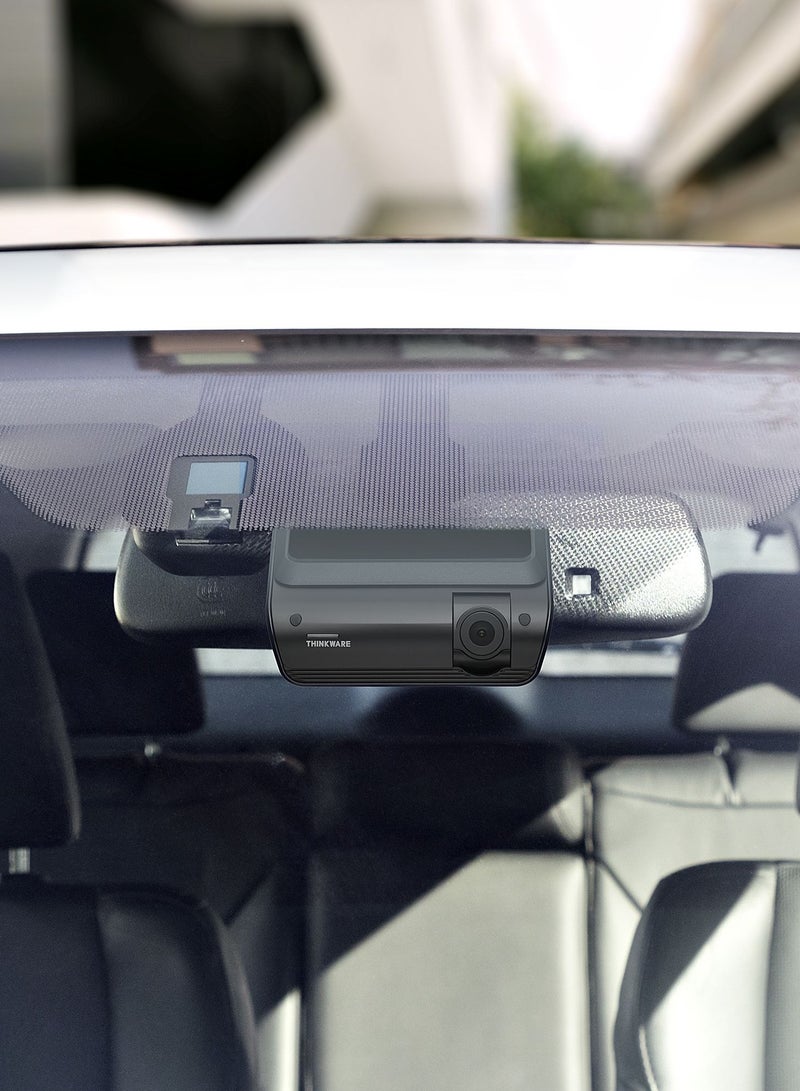 THINKWARE - Q1000 Dash Cam - 2K Qhd 1440P Front And Rear Car Dash Camera With Built-In Wi-Fi, Gps And Bluetooth, Super Night Vision And Hardwire Lead For Battery Safe Parking Mode - Image 1