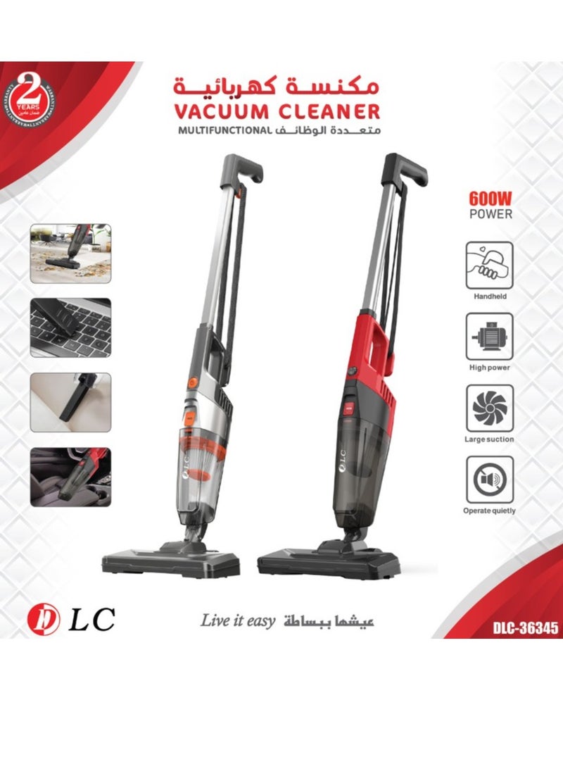 دي إل سي  2-in-1 Handheld Stick Vacuum Cleaner - DLC.36345 600 W DLC-36345 Multicolour  - Image 4