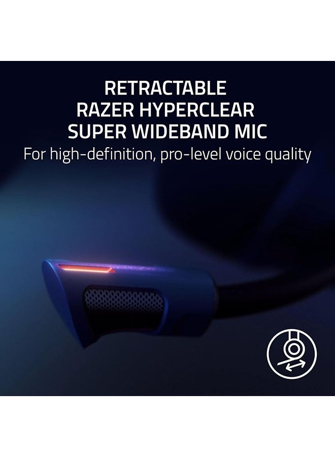 RAZER - Kraken V4 Pro Wireless Gaming Headphones, OLED Control Hub, 40mm Driver, Razer TriForce Bio-Cellulose Type, Retractable Razer HyperClear Super Wideband Mic, Unidirectional Pick-Up, Black | RZ04-05160100-R3M1 - Image 1