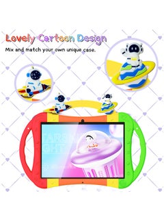ATOUCH Early Education KT10 Smart Android Kids Tablet 10.1 Inch Display 6GB RAM 256GB ROM WiFi and Dual SIM Supported Tablet Protective With Silicon Case/ Learning and Playing Toys Orange  - Image 2