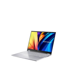 ASUS ASUS VivoBook Flip 14 Thin and Light 2-in-1 Laptop, 14 Inch Touch Display with Pen, Ryzen™ 7-7730U, 8GB RAM, 512GB SSD, Radeon Graphics, Stylus Pen, Windows 11, TN3402YA-LZ007W, Silver English/Arabic Silver  - Image 1