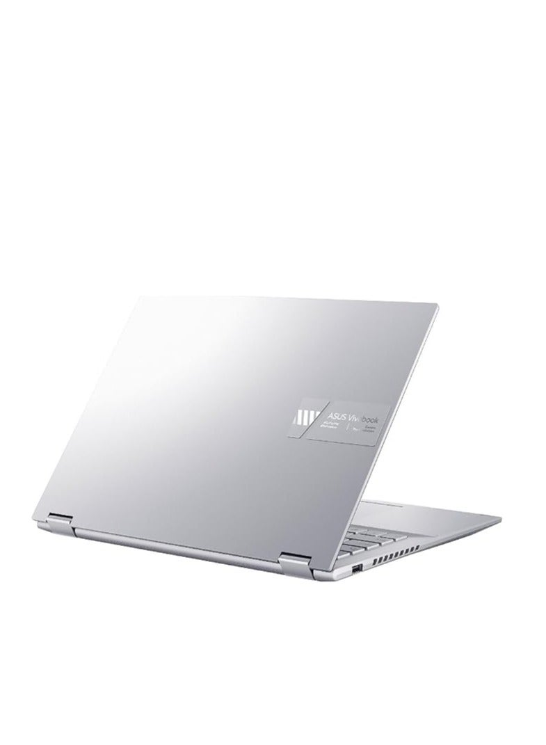 ASUS ASUS VivoBook Flip 14 Thin and Light 2-in-1 Laptop, 14 Inch Touch Display with Pen, Ryzen™ 7-7730U, 8GB RAM, 512GB SSD, Radeon Graphics, Stylus Pen, Windows 11, TN3402YA-LZ007W, Silver English/Arabic Silver  - Image 3