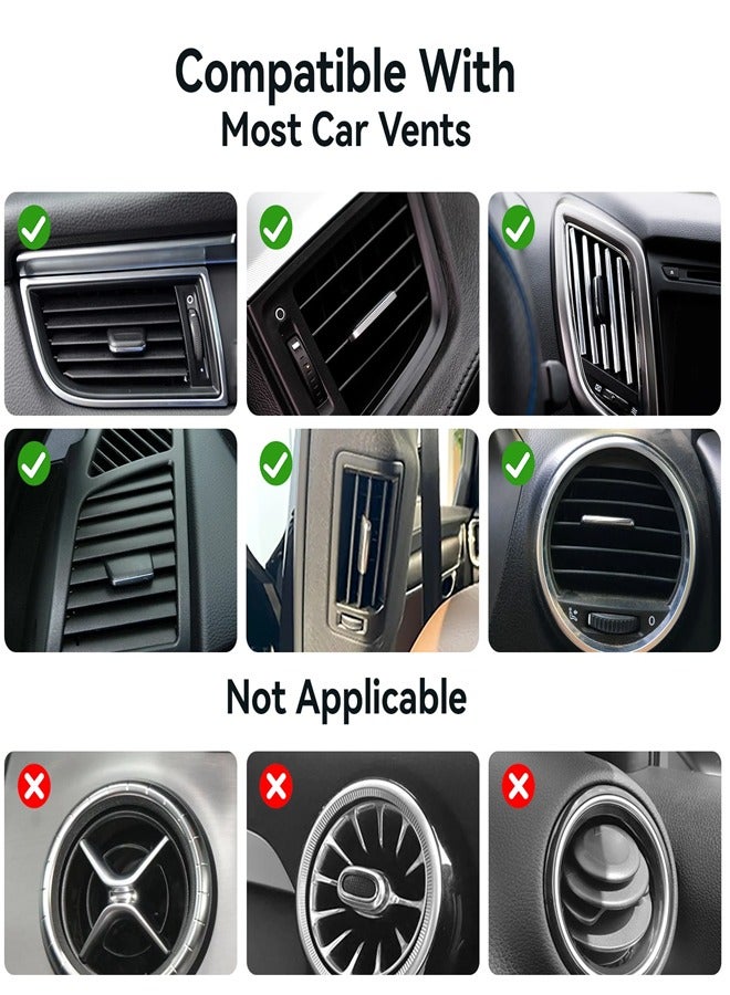JOYROOM Phone Holder, Mobile Holder For the Car Air Vent Phone Stand Car Auto Lock Gravity Mobile Phone Mount AC Vent Car Mount Compatible With iPhone 16/15/14 Series and earlier, Galaxy S25/S24/S25, Z Flip 5 4, Xiaomi - CE Certified - Premium Build Black - Image 3