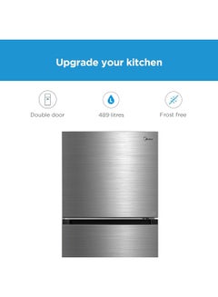Midea Home Bundle -  489L Gross Top Mount Double Door Refrigerator + 14 Place Smart Freestanding Dishwasher MDRT489MTE46+WQP14-W7633CS Silver  - Image 4