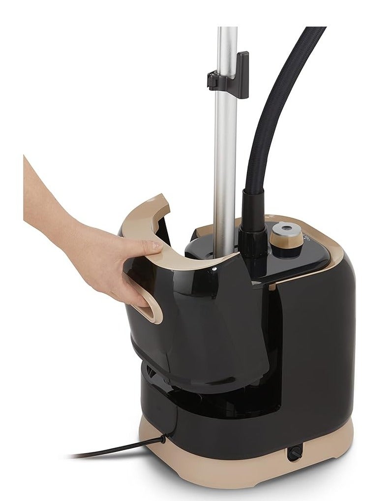 Stand Garment Steamer 1700 Watts 1.5 L water Tank Fabric brush Included Black and Beige IT3420EG 1.5 L 1700 W IT3420EG Black and Beige