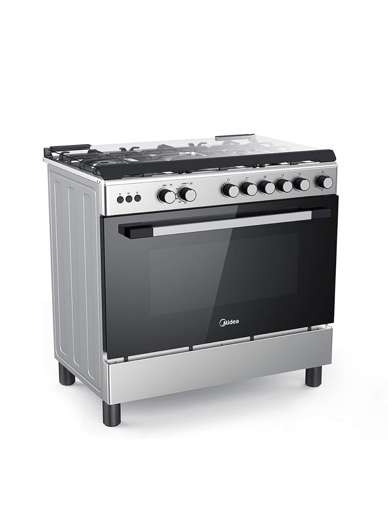 مديا Home Bundle -  Counter Top Dishwasher + 90x60cm Stainless Steel Freestanding Cooker WQP83802FS+LME95030FFD-C White / Silver  - Image 3