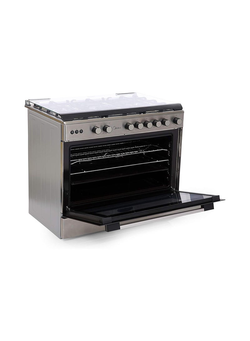 مديا Home Bundle -  Counter Top Dishwasher + 90x60cm Stainless Steel Freestanding Cooker WQP83802FS+LME95030FFD-C White / Silver  - Image 5
