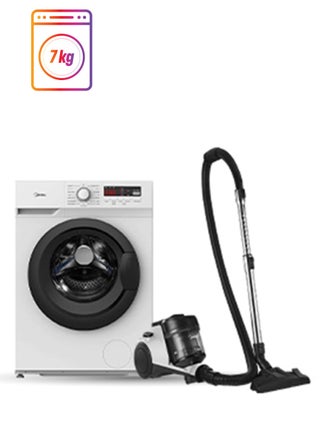 Home Bundle -  7KG Front Load Washing Machine + Canister Vacuum Cleaner MC08MEWH+MFN70 White - pnsku/N70116061V/45/_/1740991949/de13994e-18bc-4876-97e9-507b867ece25
