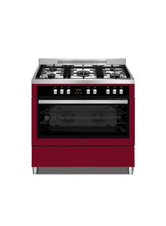 HOOVER 90 X 60 5 Burner Full Gas Cooker HGC-S95G-R Red  - Image 3