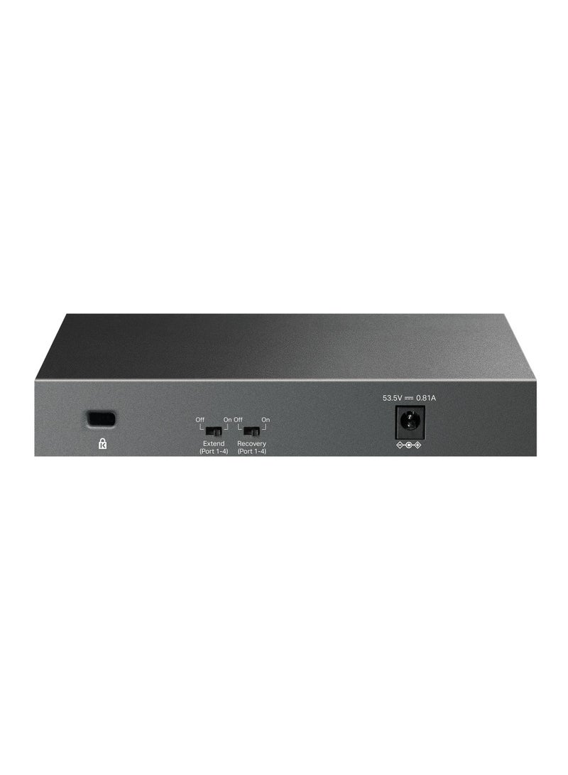 TP-LINK 6-Port 10/100Mbps Desktop Switch with 4-Port PoE - LS106LP black  - Image 3