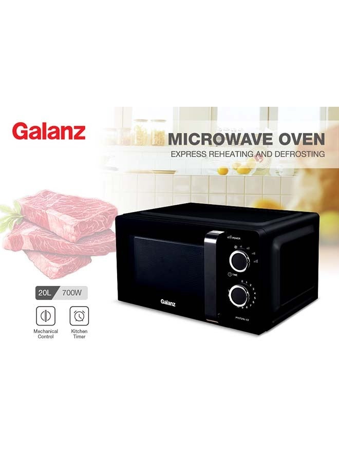 جالانز ميكروويف سولو 20 لتر، أسود P70T20L-V2 - Image 4