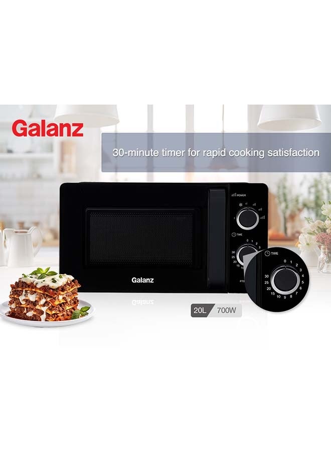 جالانز ميكروويف سولو 20 لتر، أسود P70T20L-V2 - Image 5