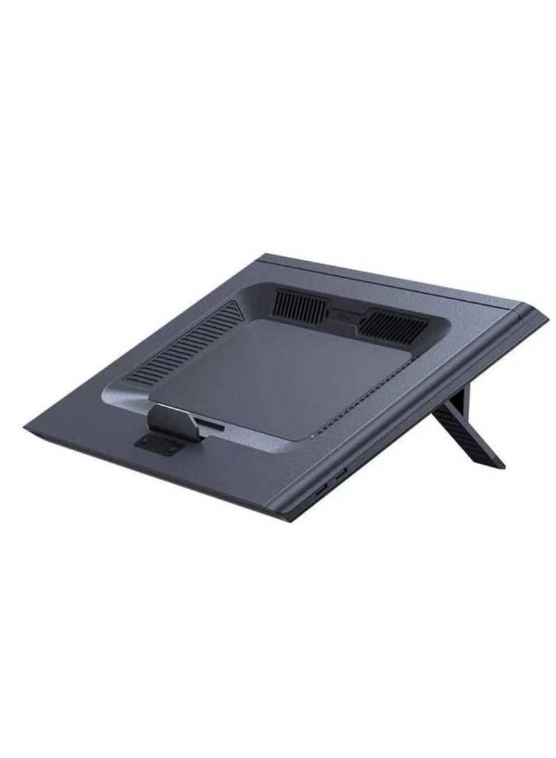 Baseus ThermoCool Laptop Stand for Heat Dissipation and Hollow Carved Cooling Fan with 5 Wind Speed ​​Levels | Grey  - Image 5