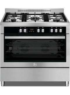 HOOVER 90 X 60 5 Burner Top Gas Bottom Electric Oven HMC-S95E-S Silver  - Image 2