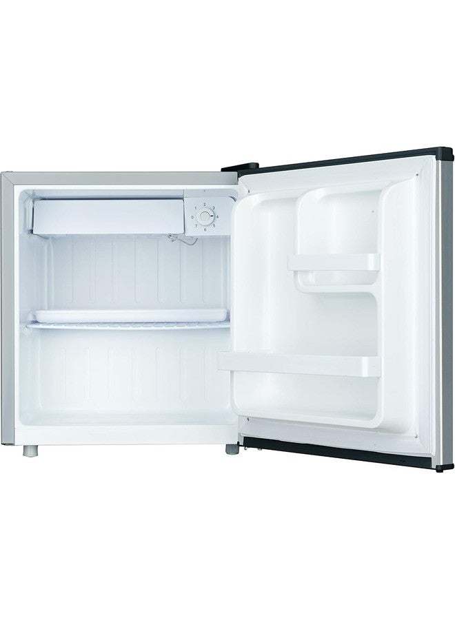 هوفر ثلاجة مدمجة بباب واحد سعة 62 لتر مع قسم فريزر - تحكم ميكانيكي، ترموستات قابل للتعديل، قفل أمان، 1 رف قابل للإزالة، ميزة إزالة الجليد، ضمان لمدة سنة، فضي - HSD-K62-S - Image 2