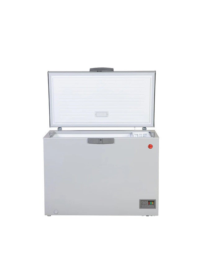 هوفر 493 لتر، سعة صافية 380 لتر، فريزر صندوقي بباب واحد، منخفض الصقيع، درجة حرارة قابلة للتحويل، إضاءة LED، ضمان لمدة سنة، رمادي مميز -HCF-K493-GR - Image 2