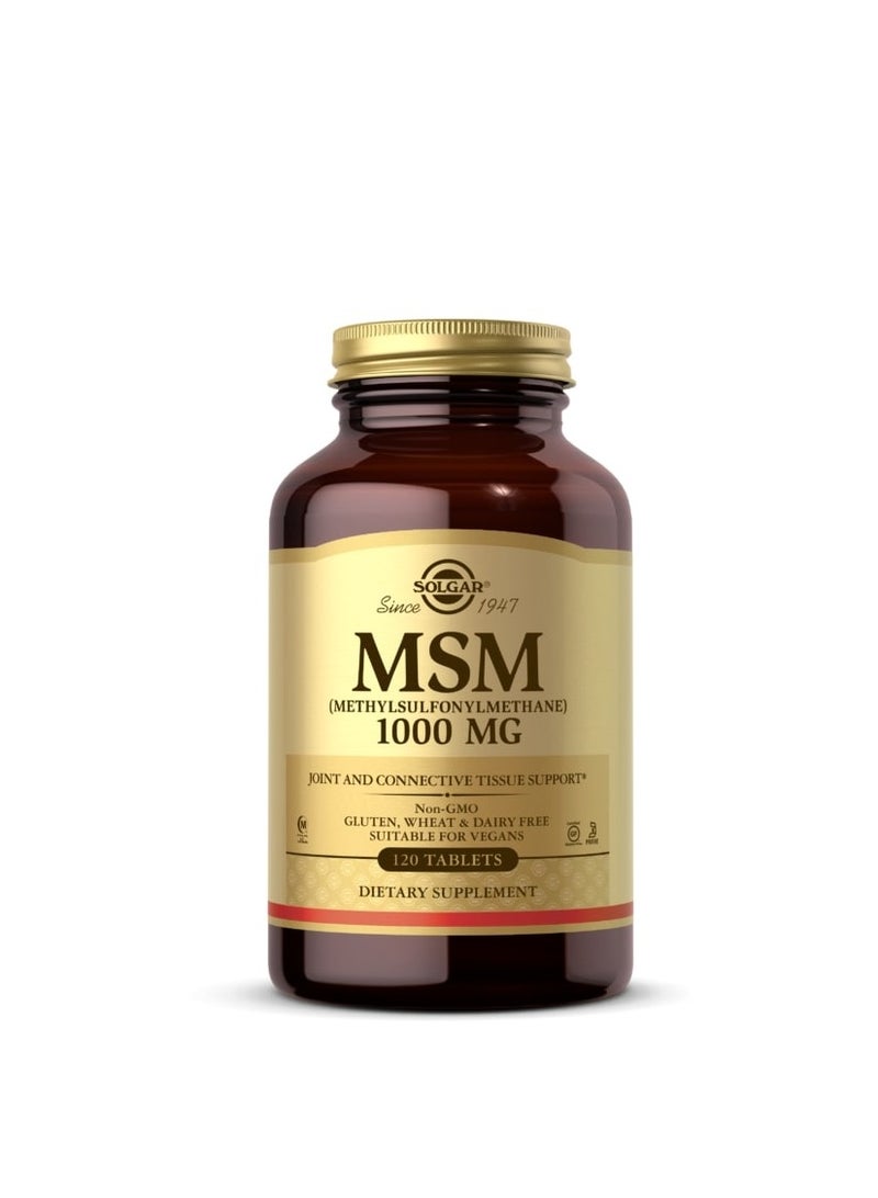 Solgar MSM 1000 mg, 120  Tablets
