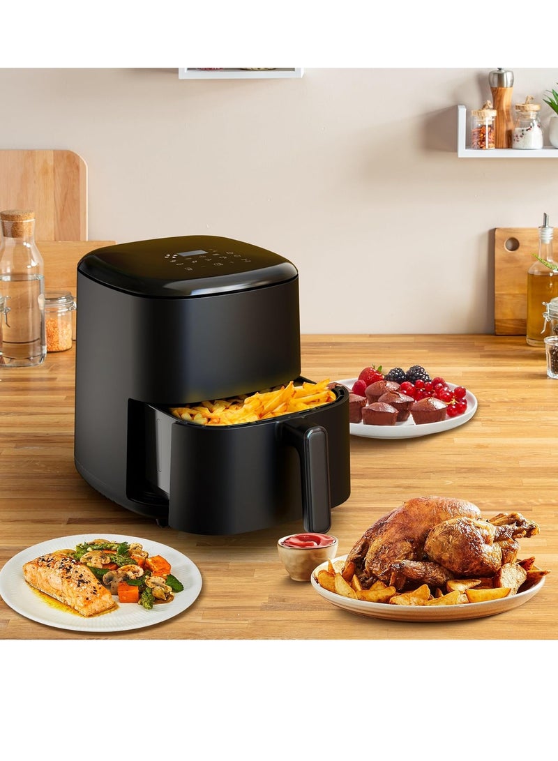 تيفال Easy Fry Max, Hot Air Fryer, 5 Liters, 1550 Watt, 10 Programs, Digital - EY2458EG 5 L 1550 W EY2458EG Black  - Image 4