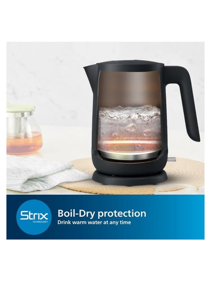 فيليبس - Essentials Collection Kettle 1000 Series 1.7 L 1800 W HD9314 Charcoal Grey - Image 1