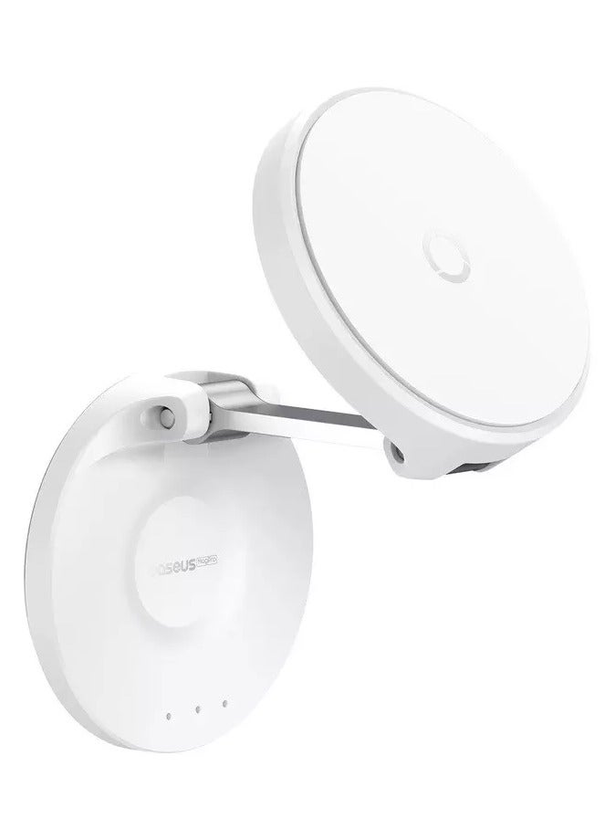 Baseus MagPro Magnetic Foldable Phone Mount Moon White - Image 1