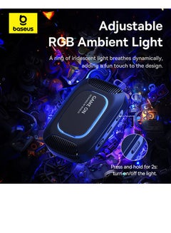 بيسوس Ultra-Thin Magnetic Phone Cooler with 15W Wireless Charging for iPhone Gaming - High-Efficiency Radiator with Mobile Phone Stand and Cooling Fan for Optimal Performance, Enhanced Gaming Experience, and Extended Playtime - Perfect Accessory for Gamers on the Go (With Wireless Charger) With 15W Wireles Charger - Black  - Image 4