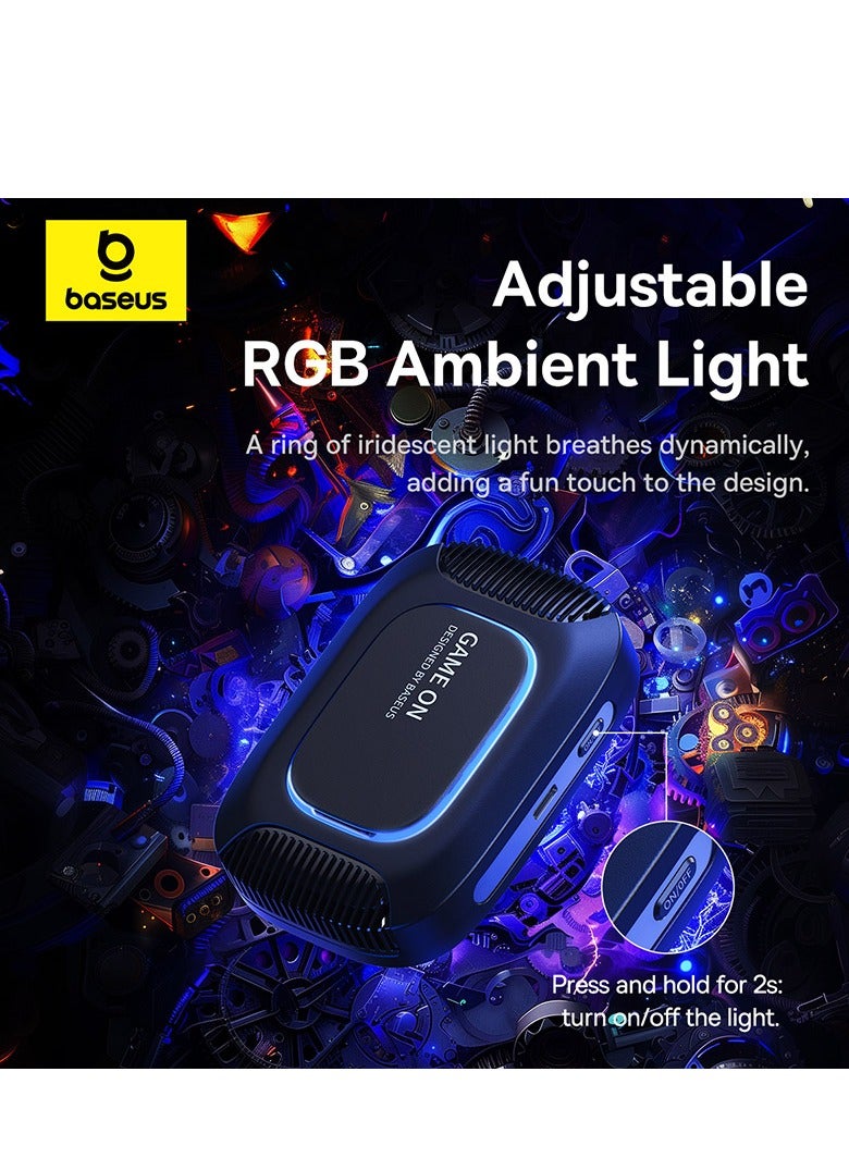 Baseus Ultra-Thin Magnetic Phone Cooler – Efficient Heat Dissipation Radiator with Smart Temperature Control, Lightweight & Portable Design, Magnetic Attachment for Compatible Phones, Ideal for Intense Gaming & Extended Use, Keep Your Device Cool & Performance High Without Wireless Charger - Black  - Image 4