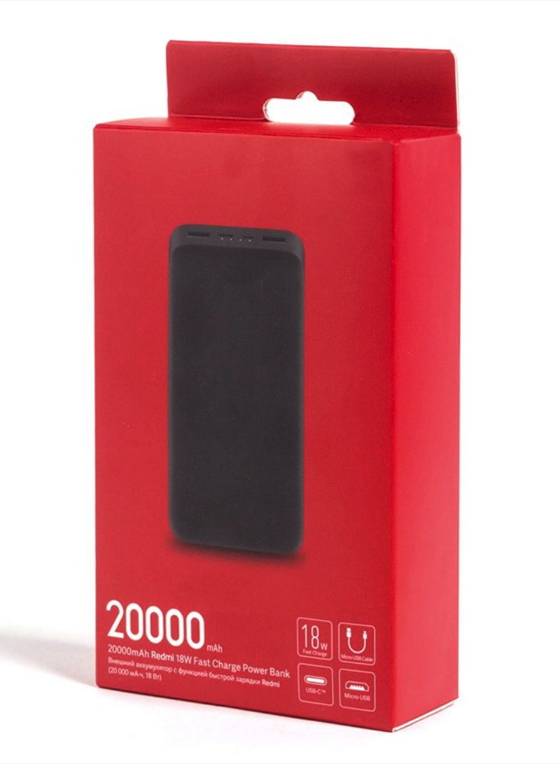 MARGOUN 20000 mAh Power Bank Portable Charger,18W High Capacity, External Battery Pack Compatible with Smart Devices Black  - Image 4