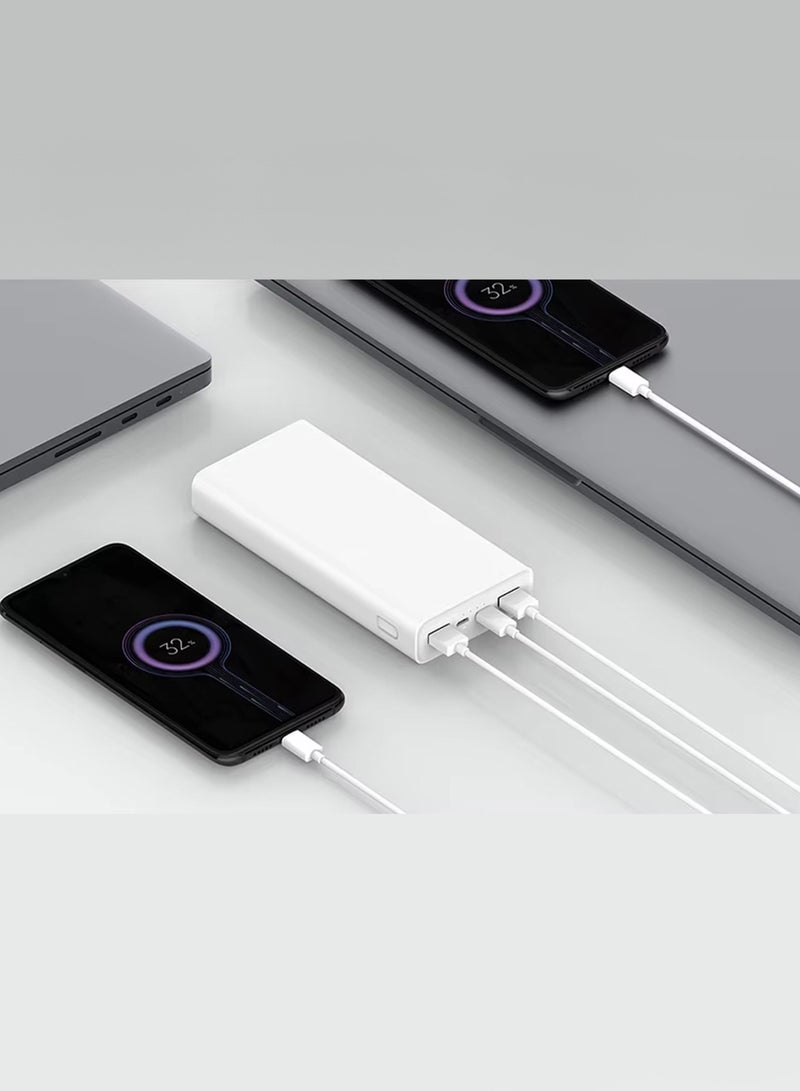 MARGOUN 20000 mAh Power Bank Portable Charger,18W High Capacity, External Battery Pack Compatible with Smart Devices White  - Image 2