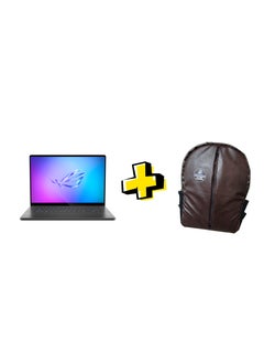 ASUS ROG Zephyrus G16 GA605WI-QR050W – Ryzen AI 9 HX 370 – 32GB DDR5 – 1TB SSD – RTX 4070 8GB – 16 inch 240Hz OLED + Brown Bag English/Arabic Eclipse Gray