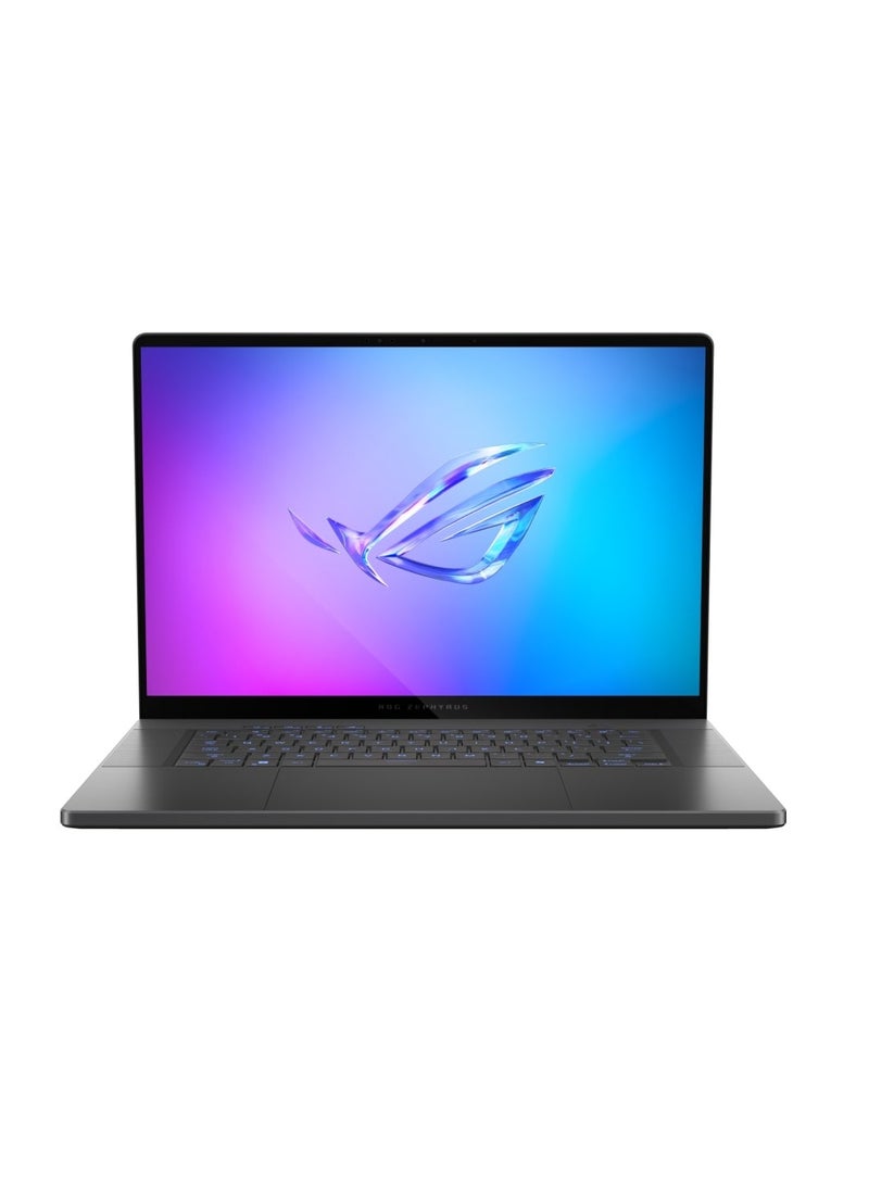 ASUS - ASUS ROG Zephyrus G16 GA605WI-QR050W – Ryzen AI 9 HX 370 – 32GB DDR5 – 1TB SSD – RTX 4070 8GB – 16 inch 240Hz OLED + Brown Bag English/Arabic Eclipse Gray - Image 1