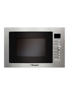 Bompani 34L Built-in Microwave with Grill, Rotisserie, Sleek Design, 10 Auto Cook Menus, Push Button Door and Knob Control for Effortless Cooking - 1 Year Manufacturer Warranty BI34DGS2 Silver 