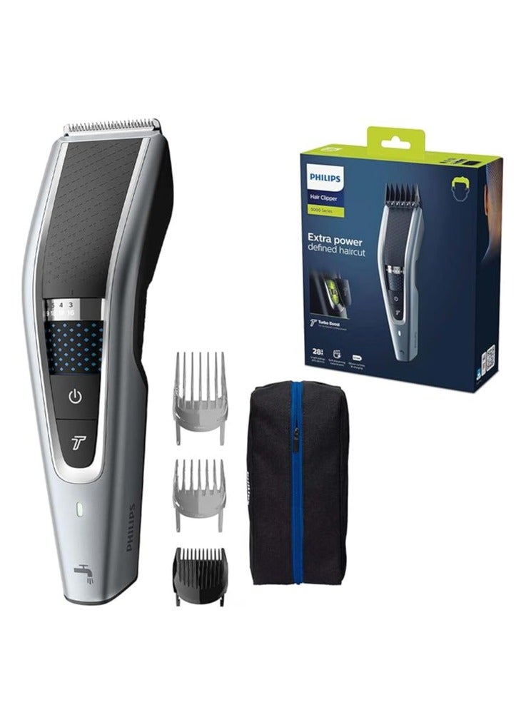 Philips Hc5630/13, Series 5000 Washable Hair Clipper, Grey/Black - Image 1