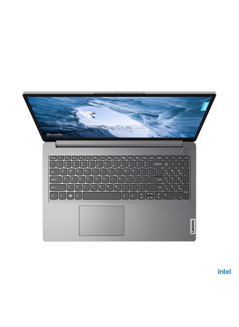 Lenovo IdeaPad 1 Laptop With 15.6-Inch Display, Celeron N4500 Processor/4GB RAM/128GB SSD/Intel UHD Graphics/Windows 11 English/Arabic Cloud Grey - Image 2