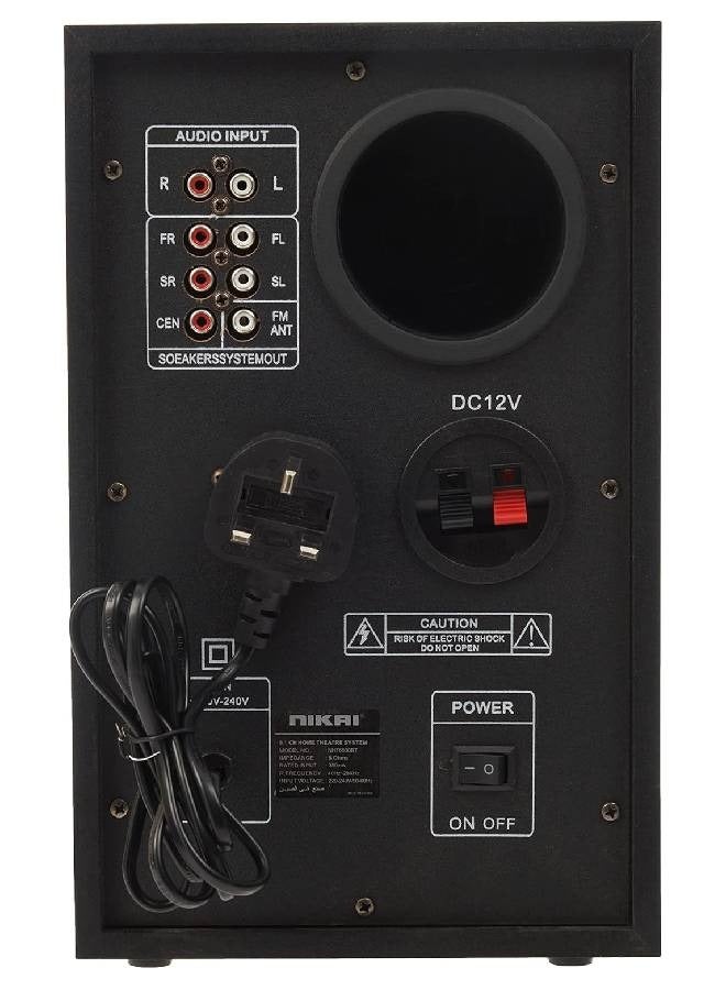 NIKAI 5-Speaker - Subwoofer For Home Theater Systems NHT6500BT Black  - Image 4