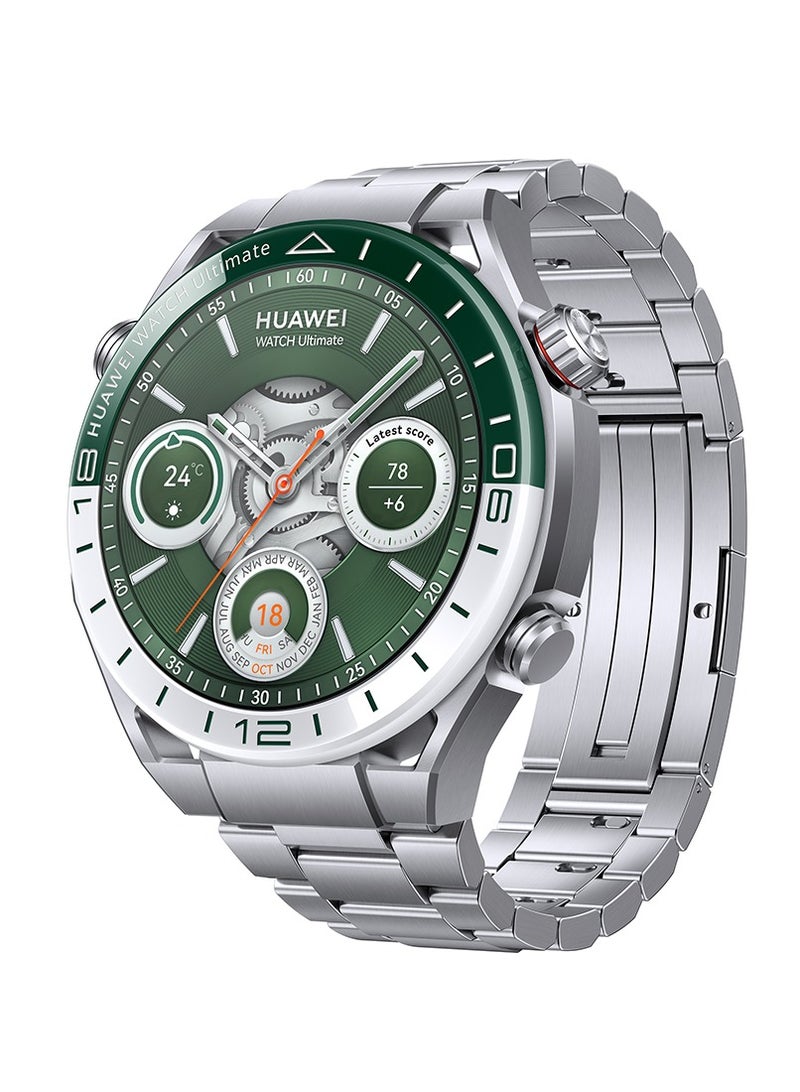 HUAWEI - Watch Ultimate Smartwatch, Zirconium-Based Liquid Metal, Data-Driven Health Monitoring, Golf Course Mode, Offline Contour Maps, 100-Metre Water Resistance, Two-Week Battery Life, Ios & Android Green - Image 1