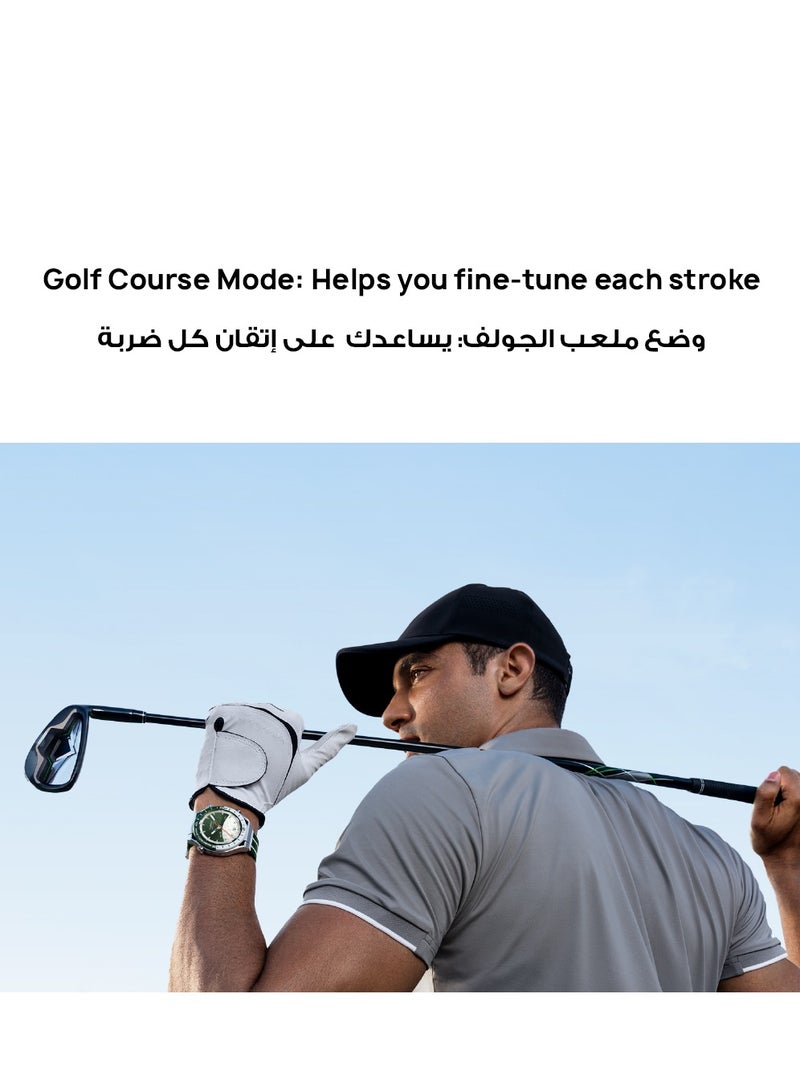 HUAWEI - Watch Ultimate Smartwatch, Zirconium-Based Liquid Metal, Data-Driven Health Monitoring, Golf Course Mode, Offline Contour Maps, 100-Metre Water Resistance, Two-Week Battery Life, Ios & Android Green - Image 1