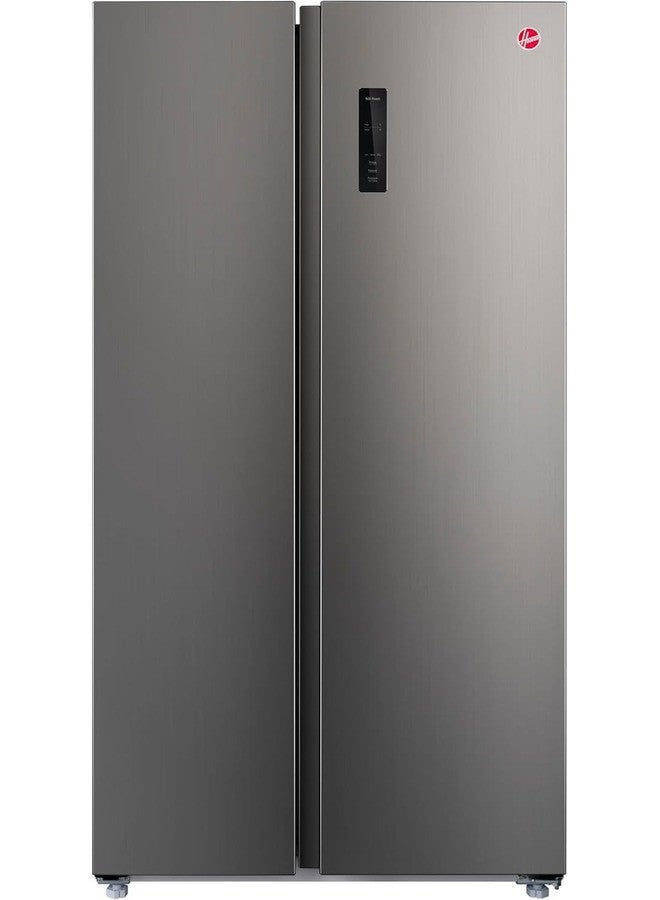 هوفر ثلاجة 682 لتر بجانب بجانب، ثلاجة ذات عاكس مزدوج، شاشة LED مع تحكم باللمس، ضمان سنة واحدة من الشركة المصنعة وضمان 10 سنوات على ضاغط العاكس، 50/60 هرتز إنوكس - HSB-M682-S - Image 4