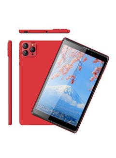 C idea 8-inch Smart Tablet PC Android Tab IPS Display 8GB RAM 256GB ROM Pre-fixed Eye Protect Tempered Glass with Protective Case Single SIM 5G LTE WiFi Zoom and Tiktok Supported Red  - Image 1
