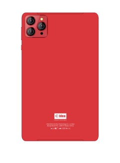 C idea 8-inch Smart Tablet PC Android Tab IPS Display 8GB RAM 256GB ROM Pre-fixed Eye Protect Tempered Glass with Protective Case Single SIM 5G LTE WiFi Zoom and Tiktok Supported Red  - Image 2