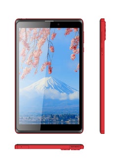 C idea 8-inch Smart Tablet PC Android Tab IPS Display 8GB RAM 256GB ROM Pre-fixed Eye Protect Tempered Glass with Protective Case Single SIM 5G LTE WiFi Zoom and Tiktok Supported Red  - Image 3