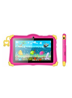 ATOUCH Kids Tablet Early Education Wi-Fi Android Tablet 7-inch Screen 6GB RAM 256GB ROM Portable Anti-drop Silicone Edge Built-in Stand Games and Zoom App Supported Pink  - Image 2