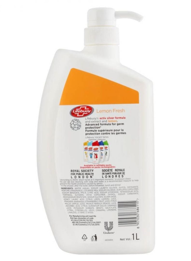 لايفبوي غسول الجسم المضاد للبكتيريا بنكهة الليمون المنعش - Image 2