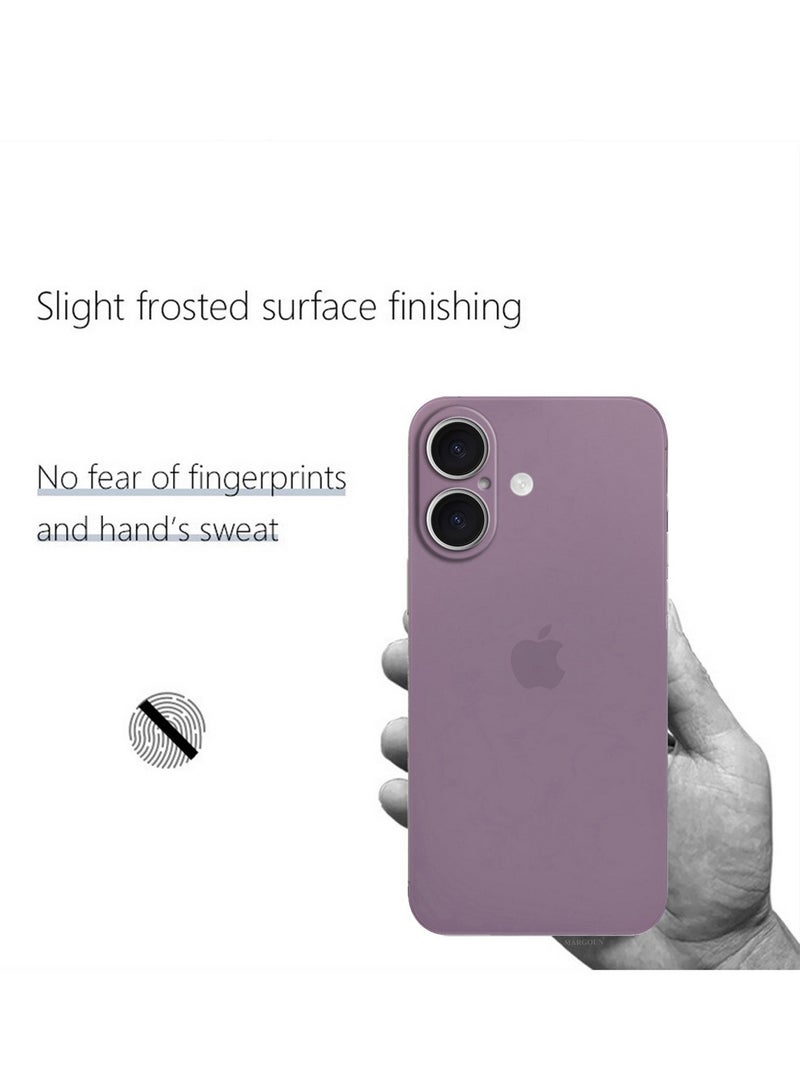 مارجون ( for iPhone 16 ) Case Cover Air Skin Series Back Cover Sturdy Durable Thin Case Drop Protection Cover Clear Purple - Image 4