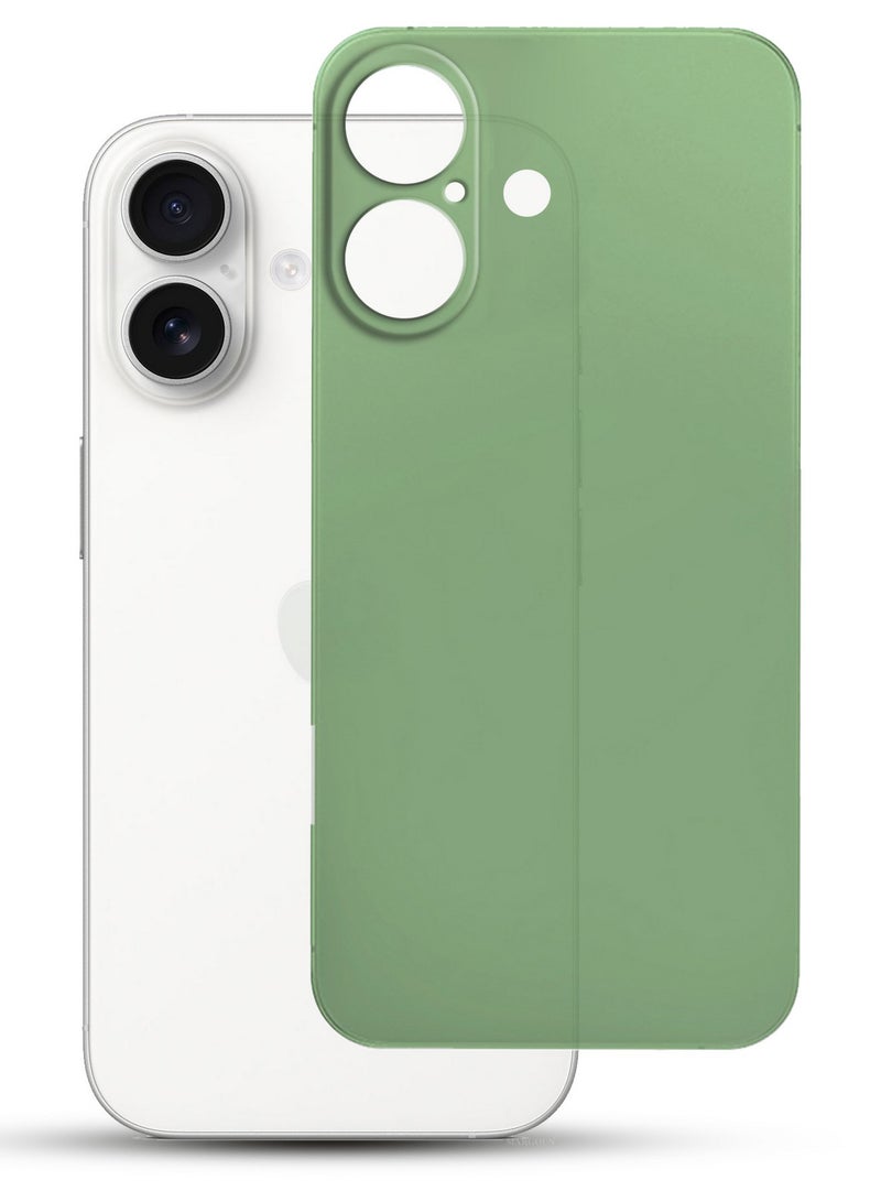 MARGOUN ( for iPhone 16 Plus ) 2 Pack,Case Cover and Screen Protector Air Skin Series Back Cover Sturdy Durable Thin Case Drop Protection Cover Clear Green - Image 2