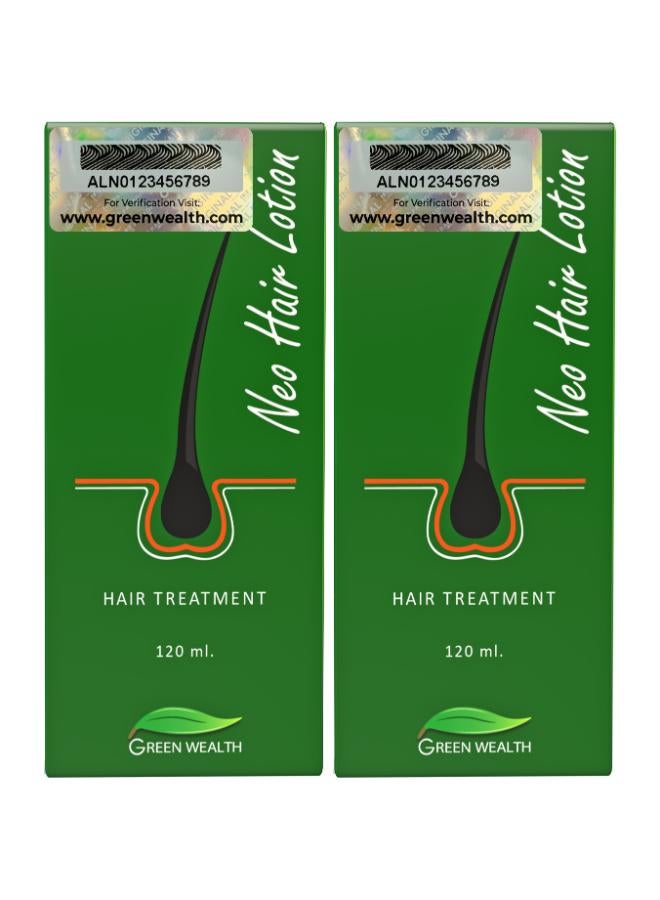 Green Wealth Pack of 2 Neo Hair Lotion 120ml  - Image 1