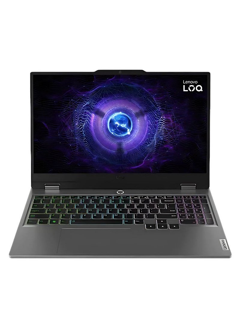 Lenovo Lenovo LOQ 15IRX9 Gaming Laptop, 15.6" FHD IPS 144Hz G-SYNC Display, Intel Core i7-13650HX, 16GB RAM, 1TB SSD, GeForce RTX 3050 6GB GPU, ENG White Backlit K/B, Windows 11, Luna Grey | 83DV00JYIN English Luna Grey - Image 1